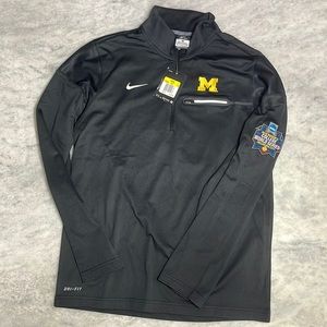 NWT Nike University of Michigan Dri-fit pullover - black S